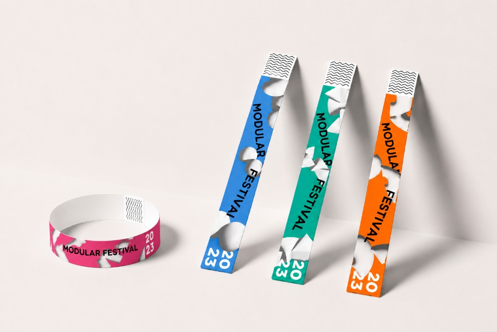 Modular Festival · Einlassbänder Mockup