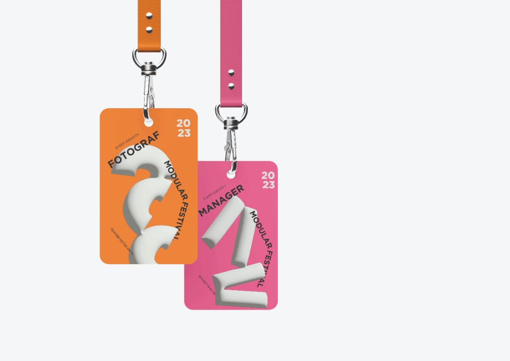 Modular Festival · Staff-ID-Cards Mockup