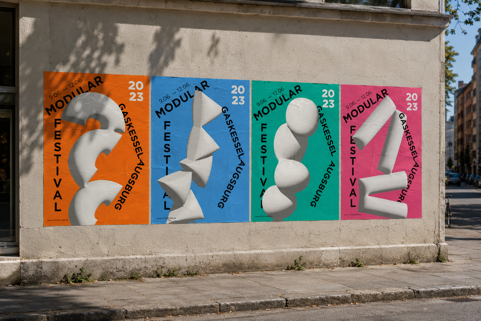 Modular Festival · Poster Series Mockup
